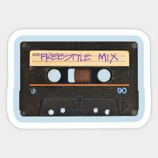 Vintage Freestyle Mix Tape Sticker